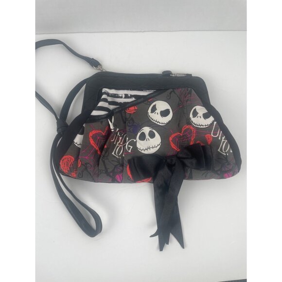 "Nightmare Before Christmas" Crossbody Bag Goth Grunge Small Halloween Handbag - Picture 1 of 8